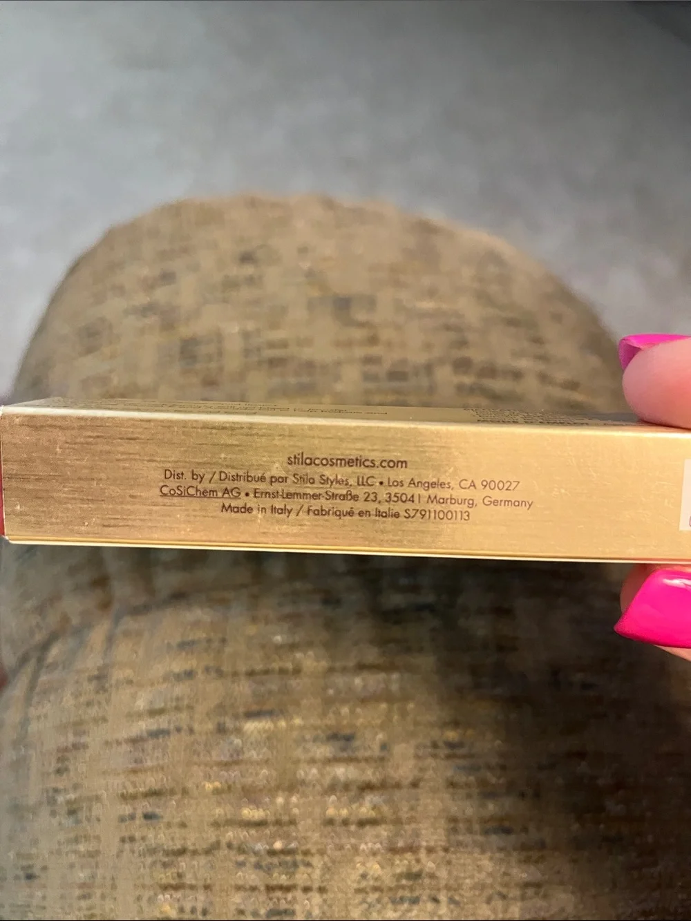 Stila Liquid Lipstick in Gold Packaging